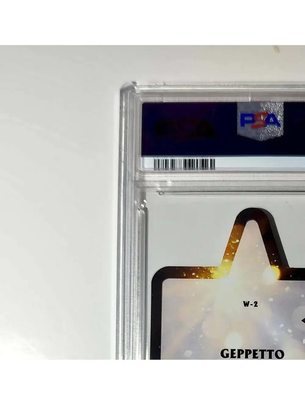 Geppetto 2025 Topps Chrome Disney #W-2 Wish Upon A Star Die Cut Pinocchio PSA 9